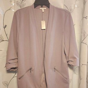 Purple Open Front Blazer
